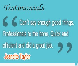Our Customer Testimonials